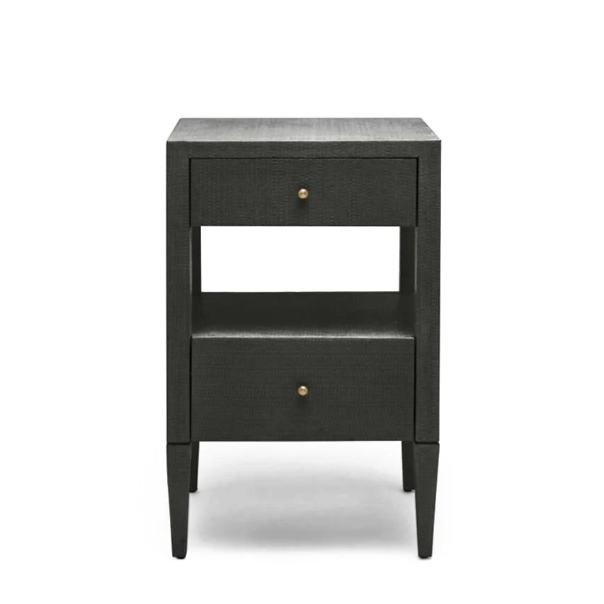 Made Goods New Arrivals Conrad Low Single Nightstand Black Faux Raffia 4 Made Goods New Arrivals Conrad Low Single Nightstand Black Faux Raffia