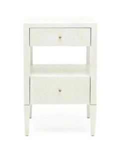 Made Goods New Arrivals Conrad Low Single Nightstand Pristine Faux Raffia
