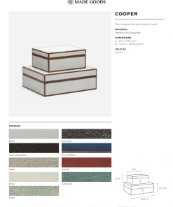 Made Goods New Arrivals Cooper Box Set Black Shagreen