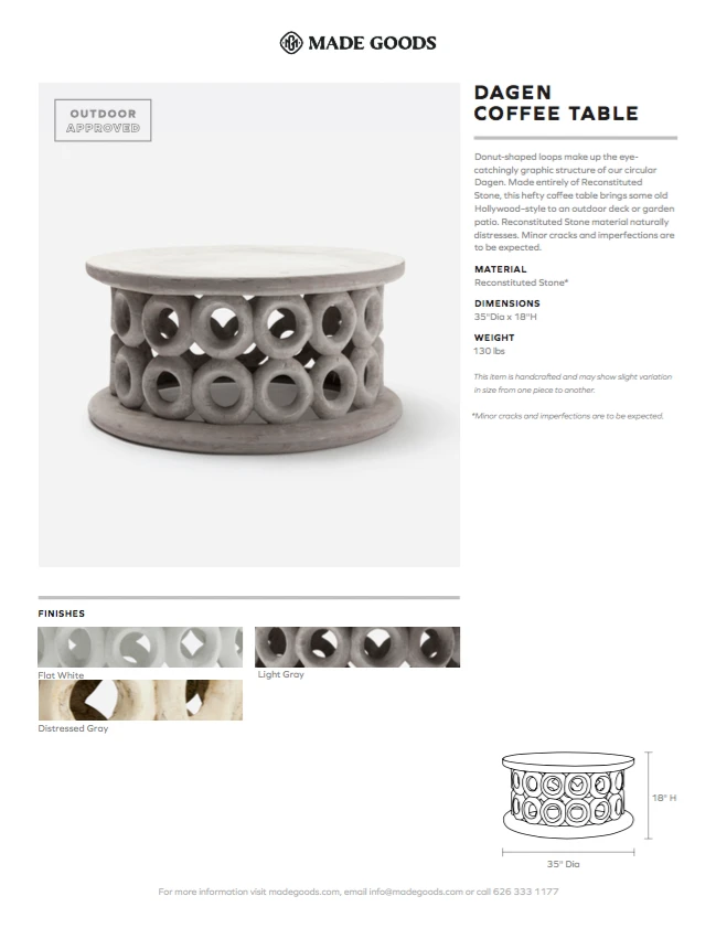 Made Goods Dagen Coffee Table Light Gray 5 Made Goods Dagen Coffee Table Light Gray