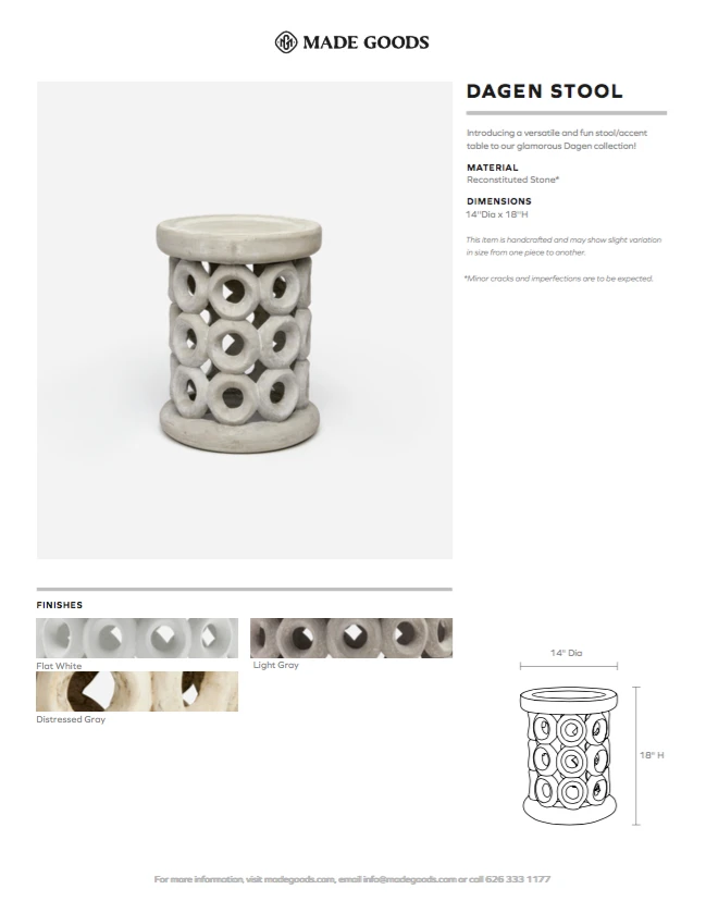 Made Goods Dagen Stool Light Gray 6 Made Goods Dagen Stool Light Gray