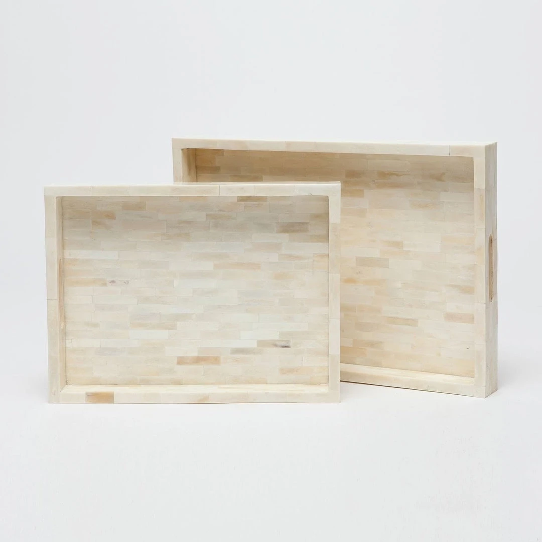Made Goods New Arrivals Dakota Tray Set Natural Bone 3 Made Goods New Arrivals Dakota Tray Set Natural Bone