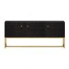 Made Goods Dallon 3 Door Buffet Black Shagreen And Gold Steel New Arrivals 1 Made Goods Dallon 3 Door Buffet Black Shagreen And Gold Steel New Arrivals