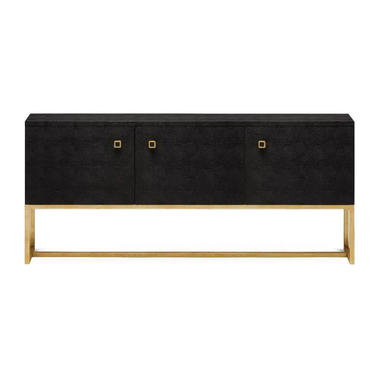 Made Goods Dallon 3 Door Buffet Black Shagreen And Gold Steel New Arrivals 3 Made Goods Dallon 3 Door Buffet Black Shagreen And Gold Steel New Arrivals