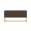 Made Goods New Arrivals Dallon 3 Door Buffet In Dark Mushroom Faux Shagreen And Gold 2 Made Goods New Arrivals Dallon 3 Door Buffet In Dark Mushroom Faux Shagreen And Gold