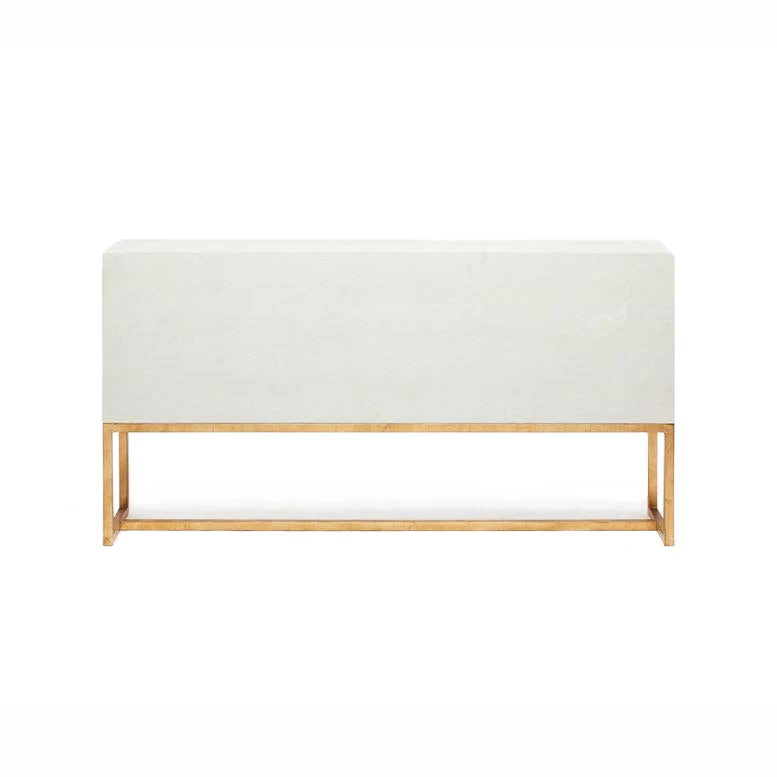 Made Goods New Arrivals Dallon 3 Door Buffet In Snow Faux Shagreen And Gold 8 Made Goods New Arrivals Dallon 3 Door Buffet In Snow Faux Shagreen And Gold