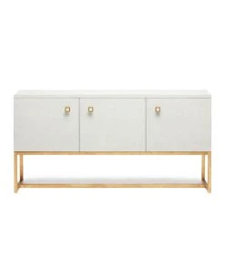 Made Goods New Arrivals Dallon 3 Door Buffet In Snow Faux Shagreen And Gold 12 Made Goods New Arrivals Dallon 3 Door Buffet In Snow Faux Shagreen And Gold