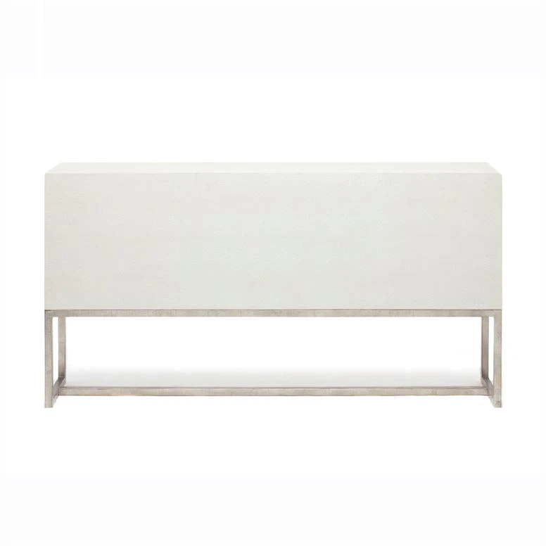 Made Goods Dallon 3 Door Buffet In Snow Faux Shagreen And Silver New Arrivals Made Goods Dallon 3 Door Buffet In Snow Faux Shagreen And Silver New Arrivals