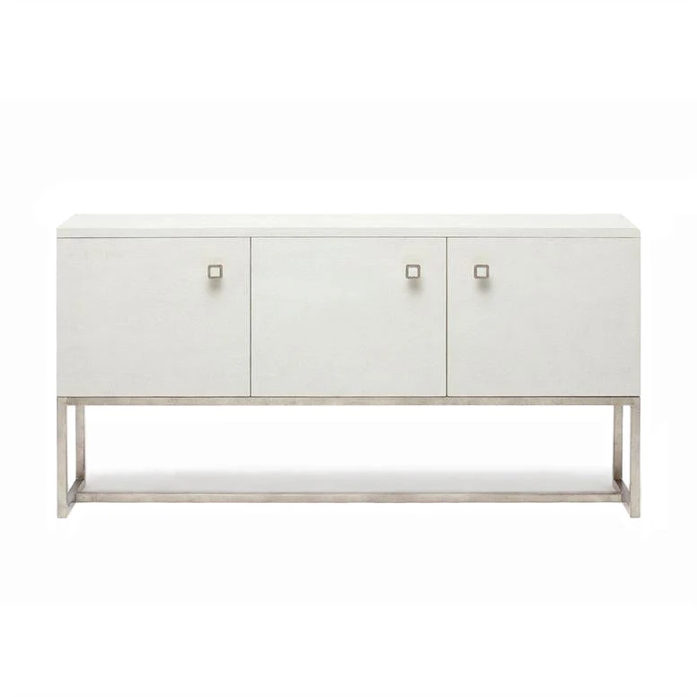 Made Goods Dallon 3 Door Buffet In Snow Faux Shagreen And Silver New Arrivals Made Goods Dallon 3 Door Buffet In Snow Faux Shagreen And Silver New Arrivals