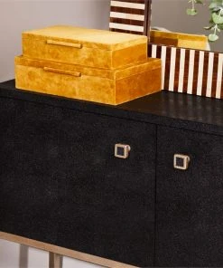 Made Goods Dallon 2 Door Buffet Black Faux Shagreen And Silver Steel New Arrivals 5 Made Goods Dallon 2 Door Buffet Black Faux Shagreen And Silver Steel New Arrivals