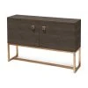 Made Goods Dallon 2 Door Buffet In Dark Mushroom Faux Shagreen With Gold 2 Made Goods Dallon 2 Door Buffet In Dark Mushroom Faux Shagreen With Gold
