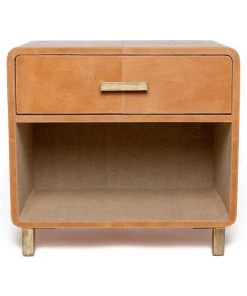 Made Goods New Arrivals Dante Double Nightstand Camel