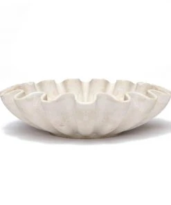 Made Goods Darci Marble Bowl Wide Low