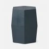 Made Goods Daryl Stool Navy Faux Shagreen