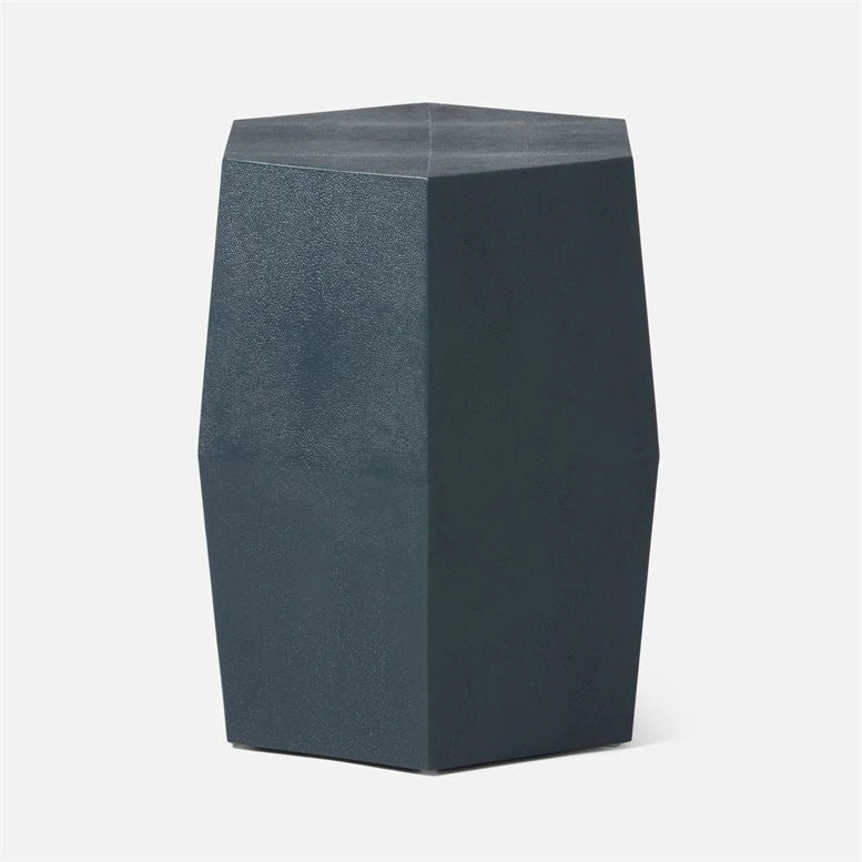Made Goods Daryl Stool Navy Faux Shagreen 3 Made Goods Daryl Stool Navy Faux Shagreen