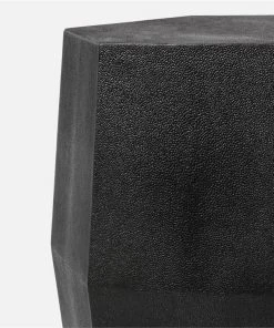 Made Goods Daryl Stool Black Faux Shagreen 8 Made Goods Daryl Stool Black Faux Shagreen