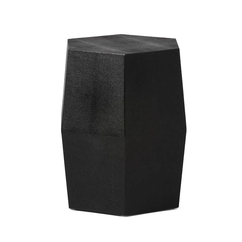 Made Goods Daryl Stool Black Faux Shagreen 3 Made Goods Daryl Stool Black Faux Shagreen
