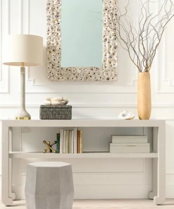 Made Goods New Arrivals Daryl Stool Castor Gray Faux Shagreen