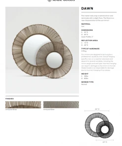 Made Goods Dawn Mirror Antique Brass Small New Arrivals 7 Made Goods Dawn Mirror Antique Brass Small New Arrivals