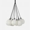 Made Goods Dax 9 Light Pendant Silver And Opaque