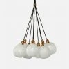 Made Goods Dax 9 Light Pendant Brass And Opaque New Arrivals 1 Made Goods Dax 9 Light Pendant Brass And Opaque New Arrivals