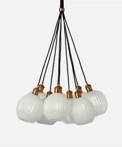 Made Goods Dax 9 Light Pendant Brass And Opaque New Arrivals