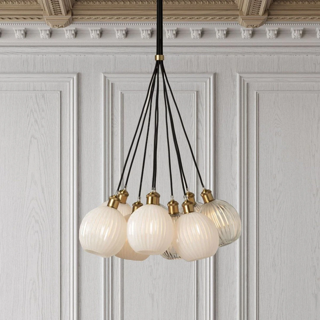 Made Goods Dax 9 Light Pendant Brass And Opaque New Arrivals 4 Made Goods Dax 9 Light Pendant Brass And Opaque New Arrivals