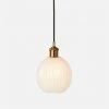 Made Goods New Arrivals Dax 1 Light Pendant Brass And Opaque 2 Made Goods New Arrivals Dax 1 Light Pendant Brass And Opaque