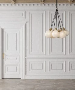 Made Goods Dax 9 Light Pendant Brass And Opaque New Arrivals 9 Made Goods Dax 9 Light Pendant Brass And Opaque New Arrivals