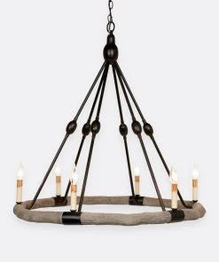 Made Goods New Arrivals Dean Chandelier Gray And Black Small