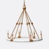Made Goods Dean Chandelier White And Gold Small