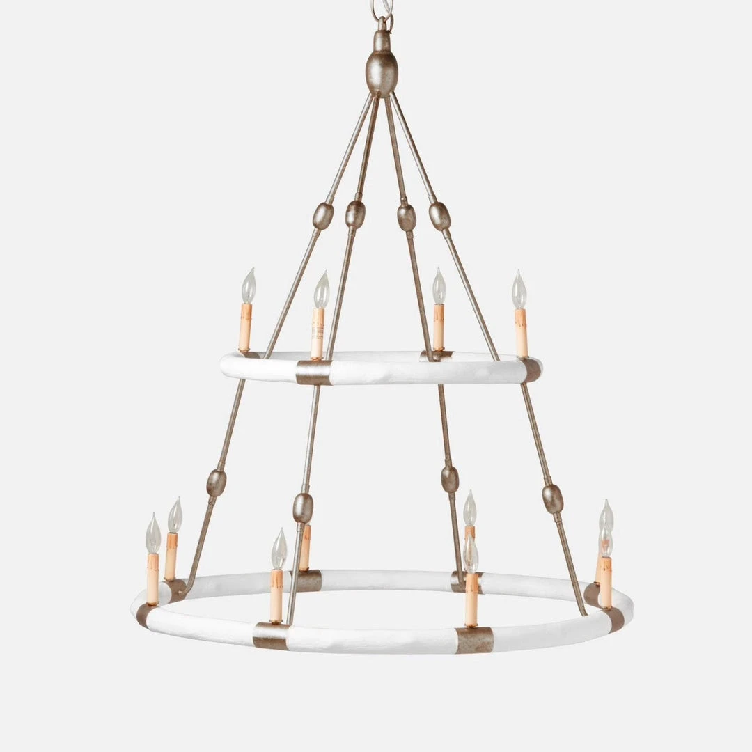 Made Goods Dean Chandelier White And Silver Large New Arrivals 3 Made Goods Dean Chandelier White And Silver Large New Arrivals