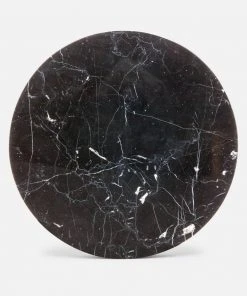 Made Goods Delancy Side Table Black And Marble New Arrivals