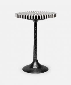 Made Goods Delancy Side Table Black And Stripe New Arrivals