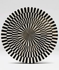 Made Goods Delancy Side Table Silver And Stripe