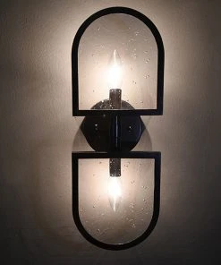Worlds Away New Arrivals Dexter Sconce Black