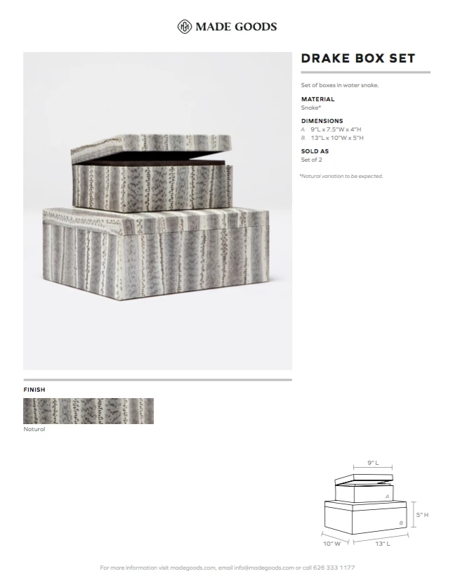 Made Goods Drake Box Set New Arrivals 4 Made Goods Drake Box Set New Arrivals