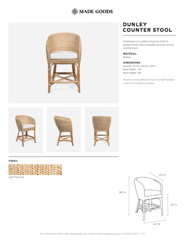 Made Goods Dunley Counter Stool 8 Made Goods Dunley Counter Stool