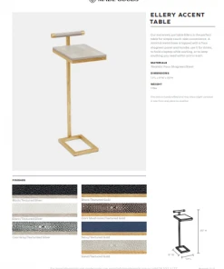 Made Goods Ellery Accent Table Black And Gold New Arrivals 15 Made Goods Ellery Accent Table Black And Gold New Arrivals