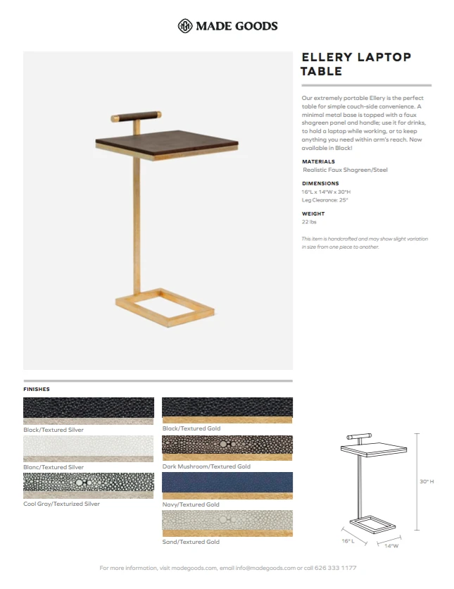 Made Goods Ellery Laptop Table Black And Silver 9 Made Goods Ellery Laptop Table Black And Silver