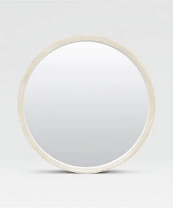 Made Goods Emma Mirror Ivory Faux Shagreen