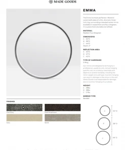 Made Goods Emma Mirror Cool Grey Faux Shagreen 11 Made Goods Emma Mirror Cool Grey Faux Shagreen