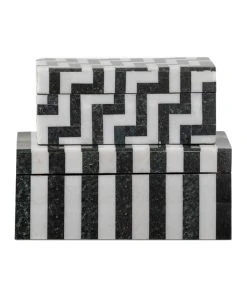Made Goods Escher Box Set Black And White Marble New Arrivals