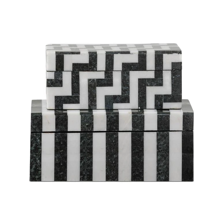 Made Goods Escher Box Set Black And White Marble New Arrivals 3 Made Goods Escher Box Set Black And White Marble New Arrivals