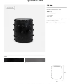 Made Goods New Arrivals Ezra Stool Black 12 Made Goods New Arrivals Ezra Stool Black
