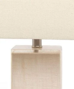 Made Goods Fabre Floor Lamp Off White Burlap And Clear Resin