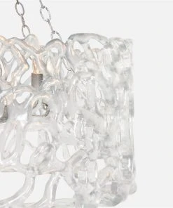 Made Goods New Arrivals Finnegan Chandelier Clear And Silver