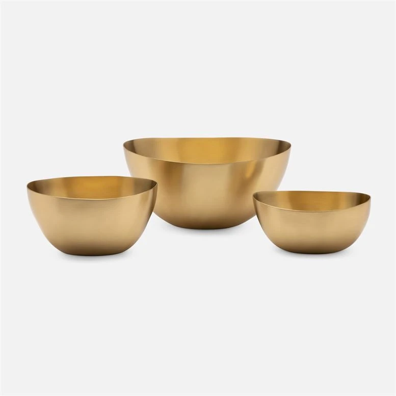 Made Goods Forba Brass Bowl Set New Arrivals 3 Made Goods Forba Brass Bowl Set New Arrivals
