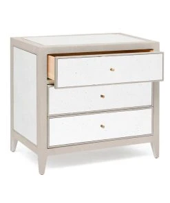 Made Goods Mia Double Nightstand French Gray Vintage Faux Shagreen New Arrivals 13 Made Goods Mia Double Nightstand French Gray Vintage Faux Shagreen New Arrivals