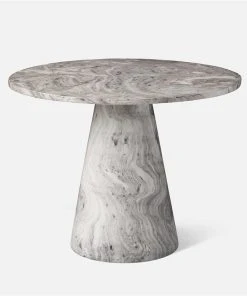 Made Goods Giovanni Entry Table Gray Swirl Lacquered Resin New Arrivals
